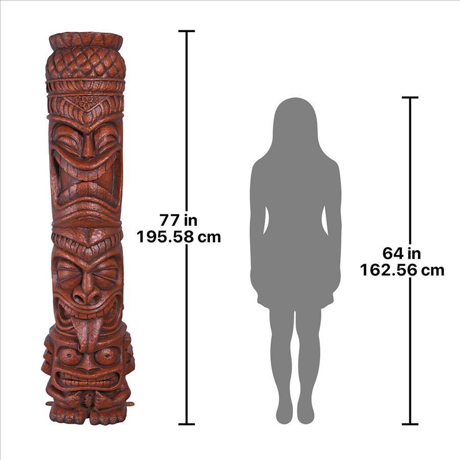 Grand Island Tiki Totem Statue: Each