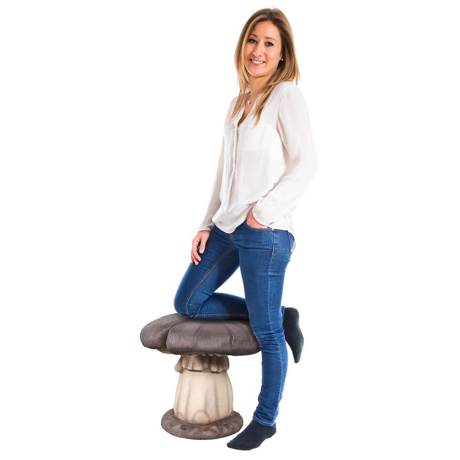 Massive Mystic Mushroom Photo Op Sculptural Stool