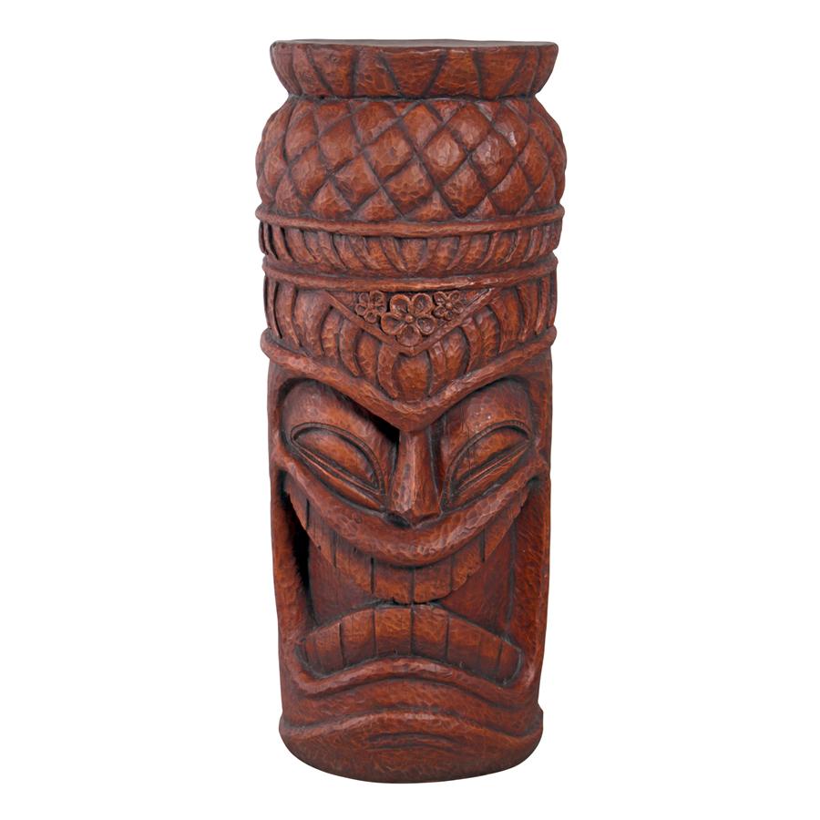 Grand Island Tiki Cocktail Console Table Statue: Each