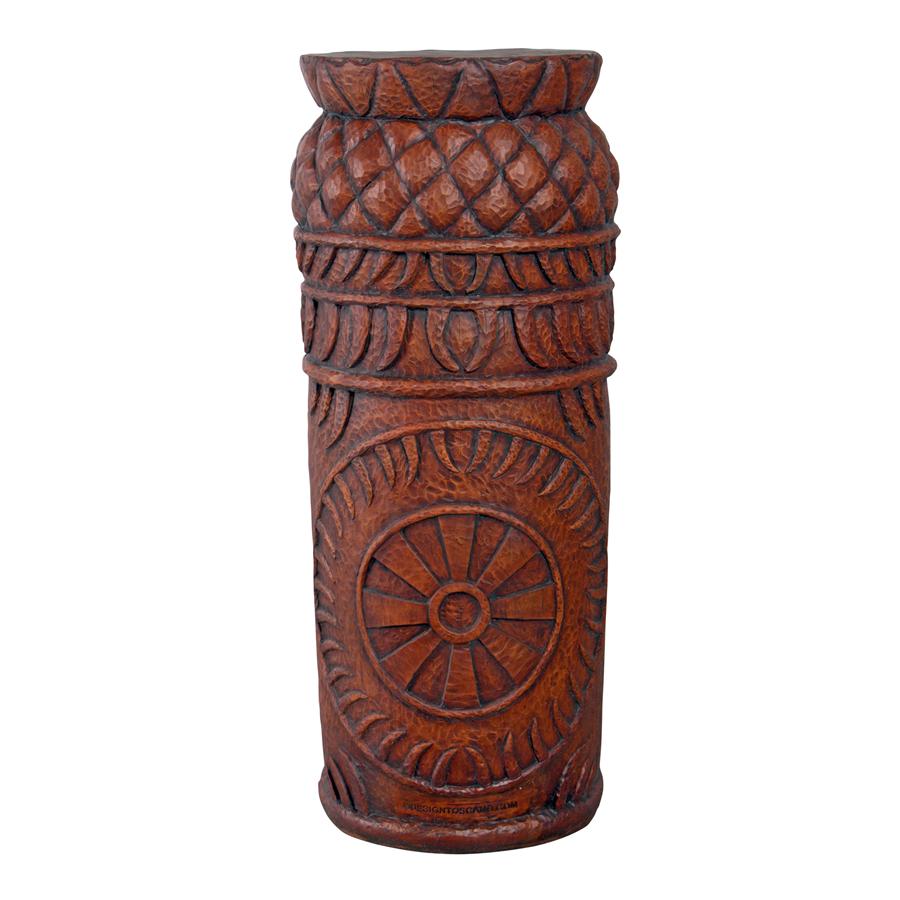 Grand Island Tiki Cocktail Console Table Statue: Each