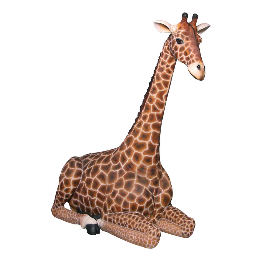 Dakarai Grande-Scale Sitting Giraffe Garden Statue