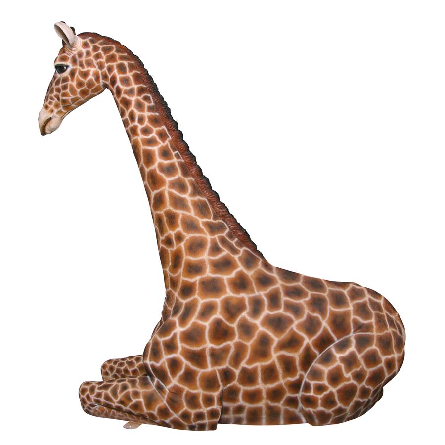 Dakarai Grande-Scale Sitting Giraffe Garden Statue