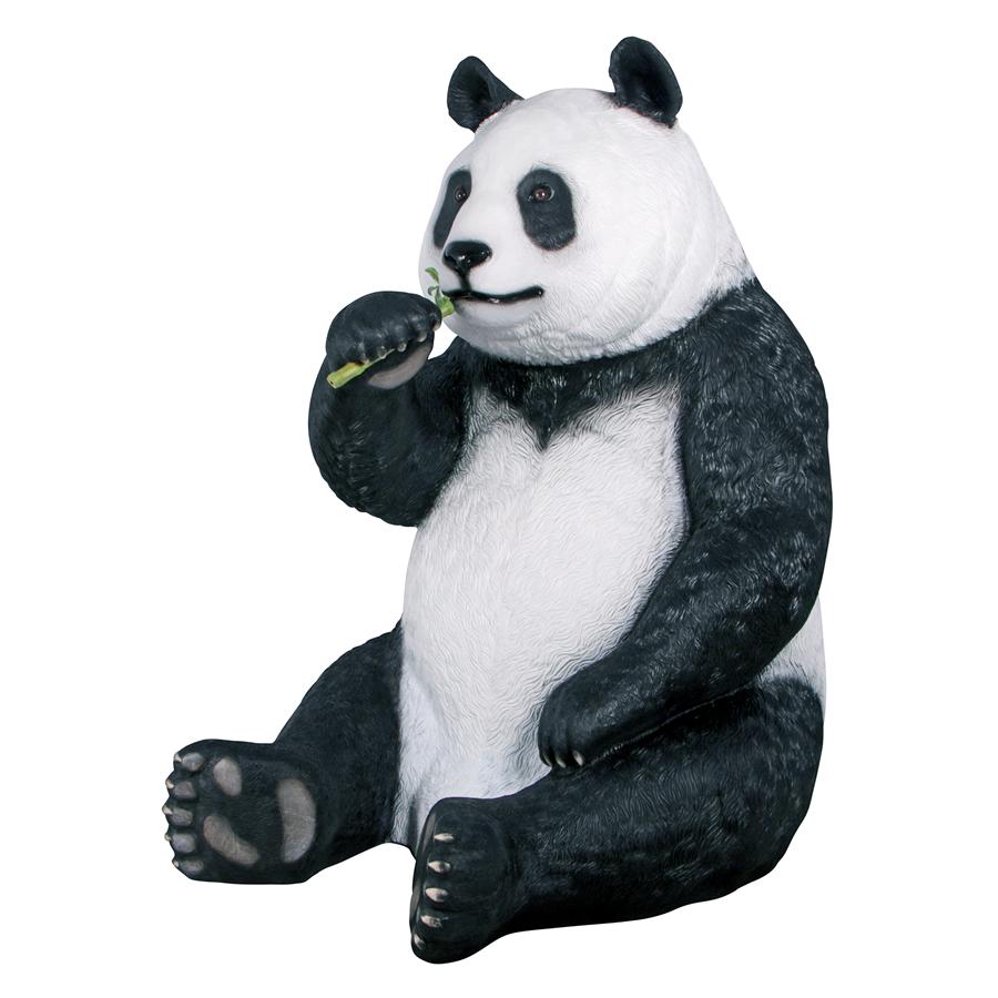 Fantong Oversized Giant Panda Bear Statue with Photo Op Paw Seat