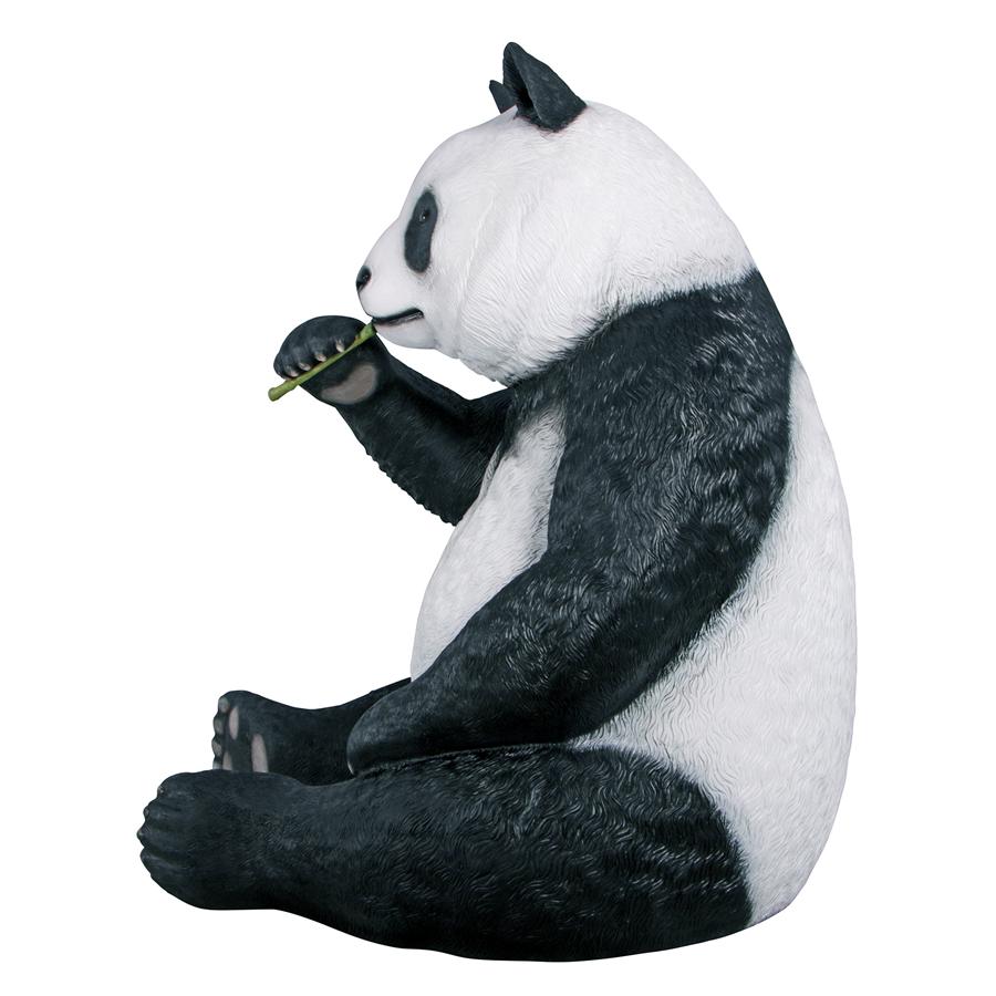 Fantong Oversized Giant Panda Bear Statue with Photo Op Paw Seat