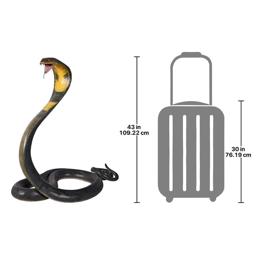 King Cobra Life-Size Snake Statue