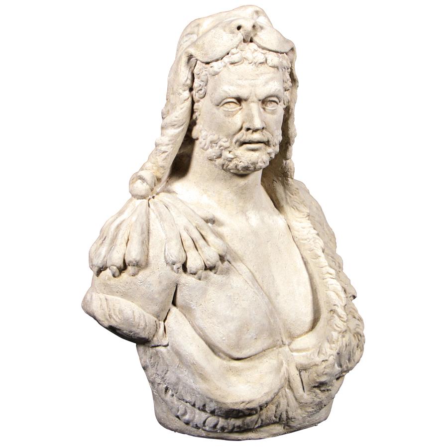 Hercules the Great Greek God of Strength and Heroes Bust Statue