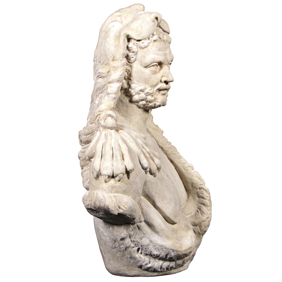 Hercules the Great Greek God of Strength and Heroes Bust Statue