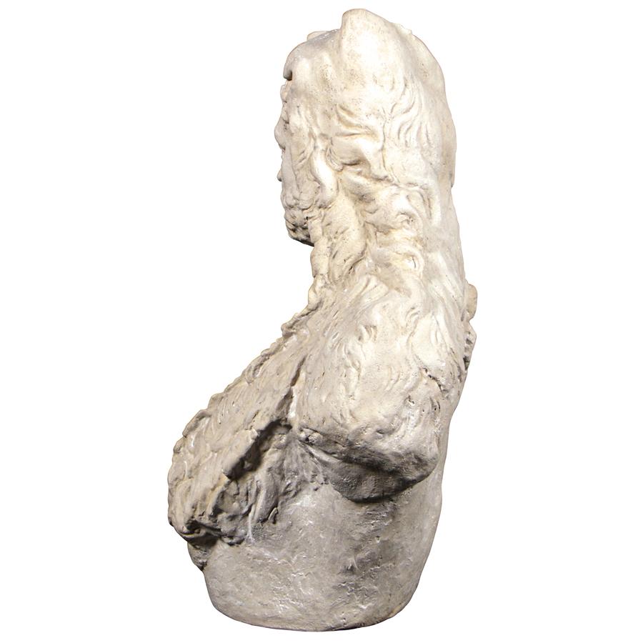 Hercules the Great Greek God of Strength and Heroes Bust Statue