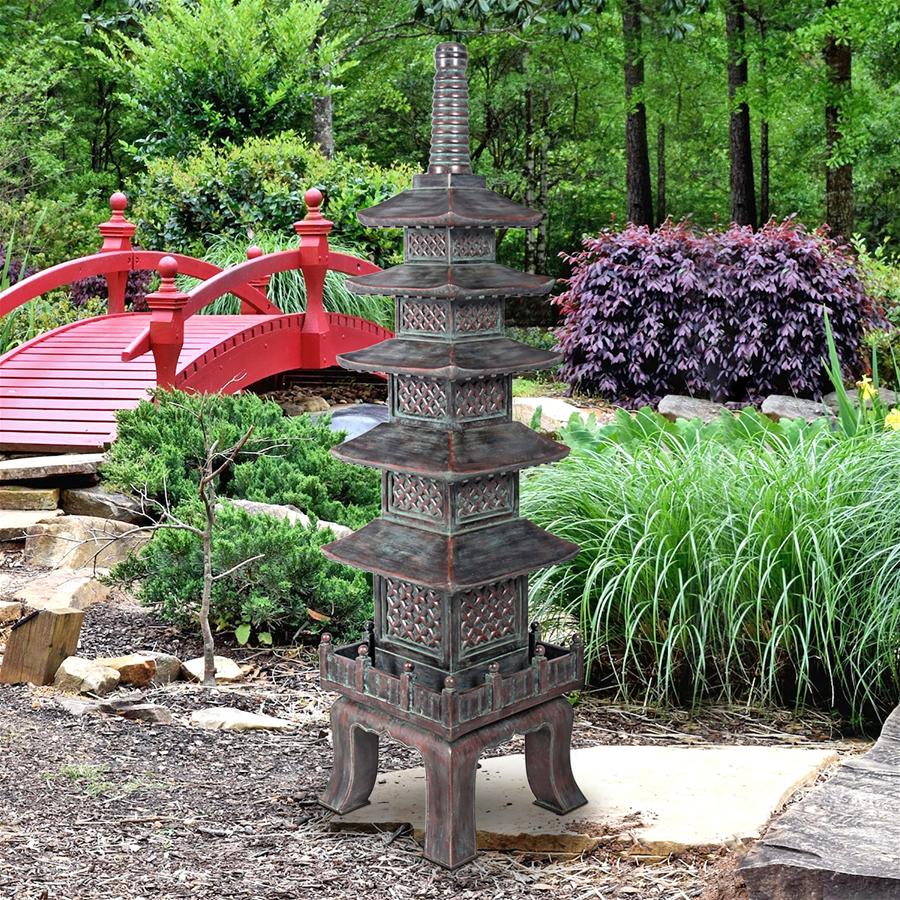 The Nara Temple Asian Garden Pagoda Statue: Grande