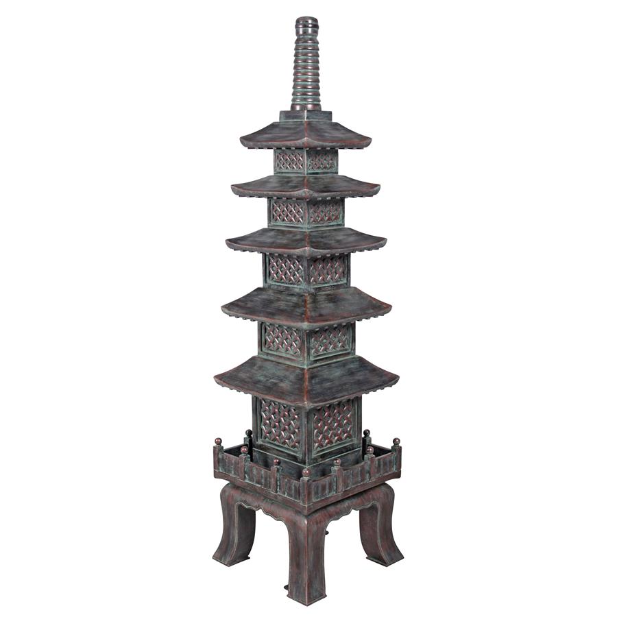 The Nara Temple Asian Garden Pagoda Statue: Grande
