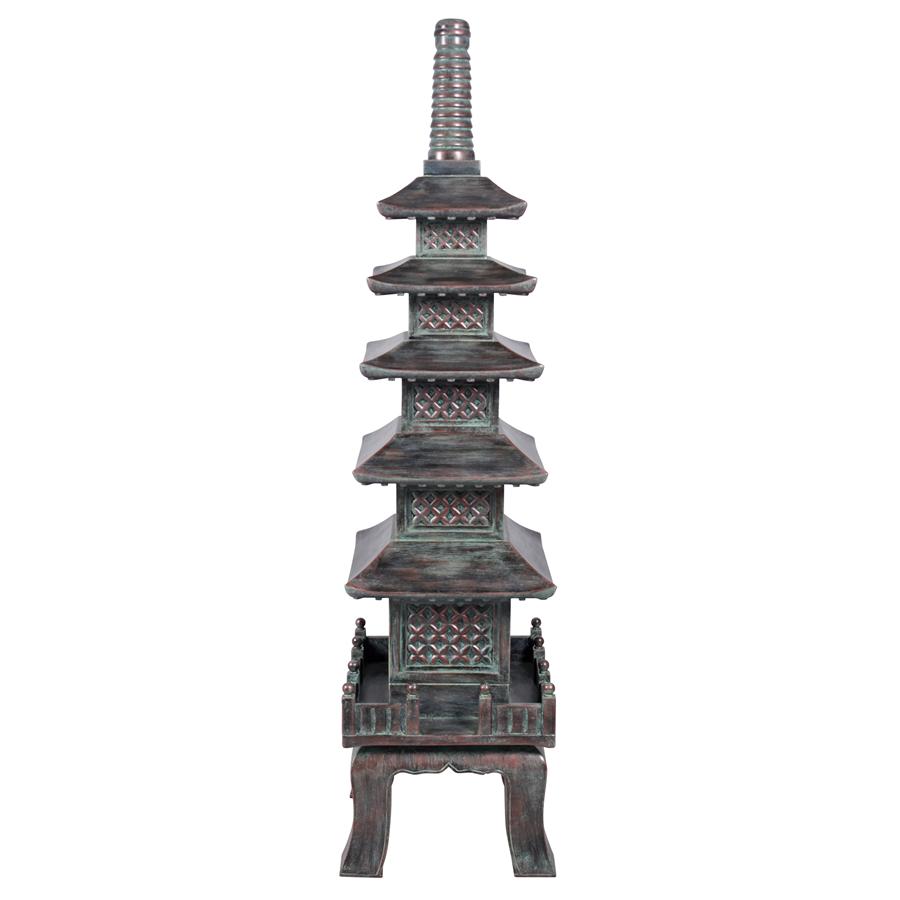 The Nara Temple Asian Garden Pagoda Statue: Grande