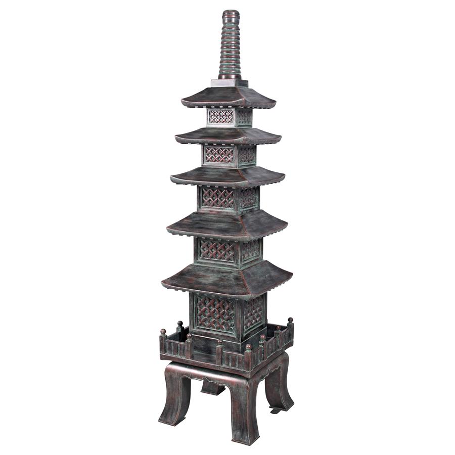 The Nara Temple Asian Garden Pagoda Statue: Grande