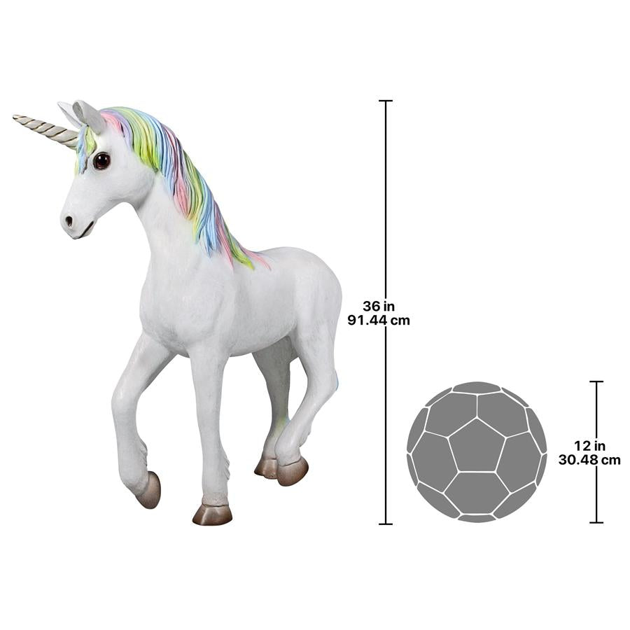 Shimmer the Mystical Magical Standing Unicorn Statue
