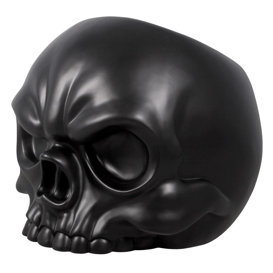 Lost Souls Gothic Skull Sculptural Chair: Black