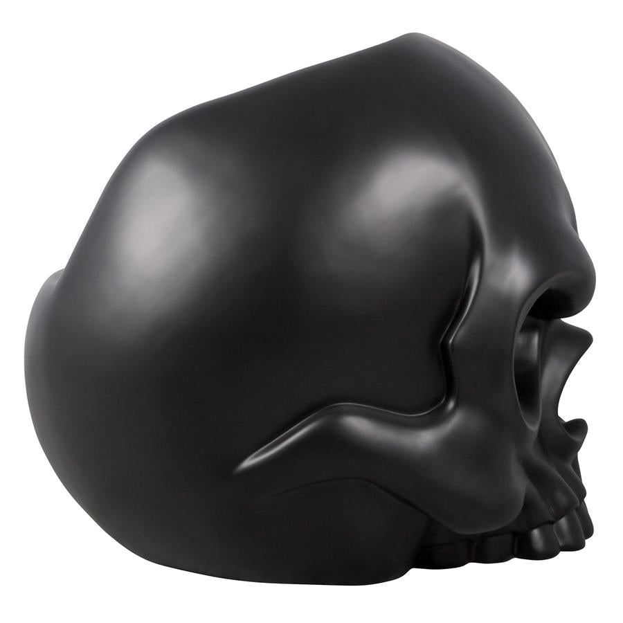 Lost Souls Gothic Skull Sculptural Chair: Black