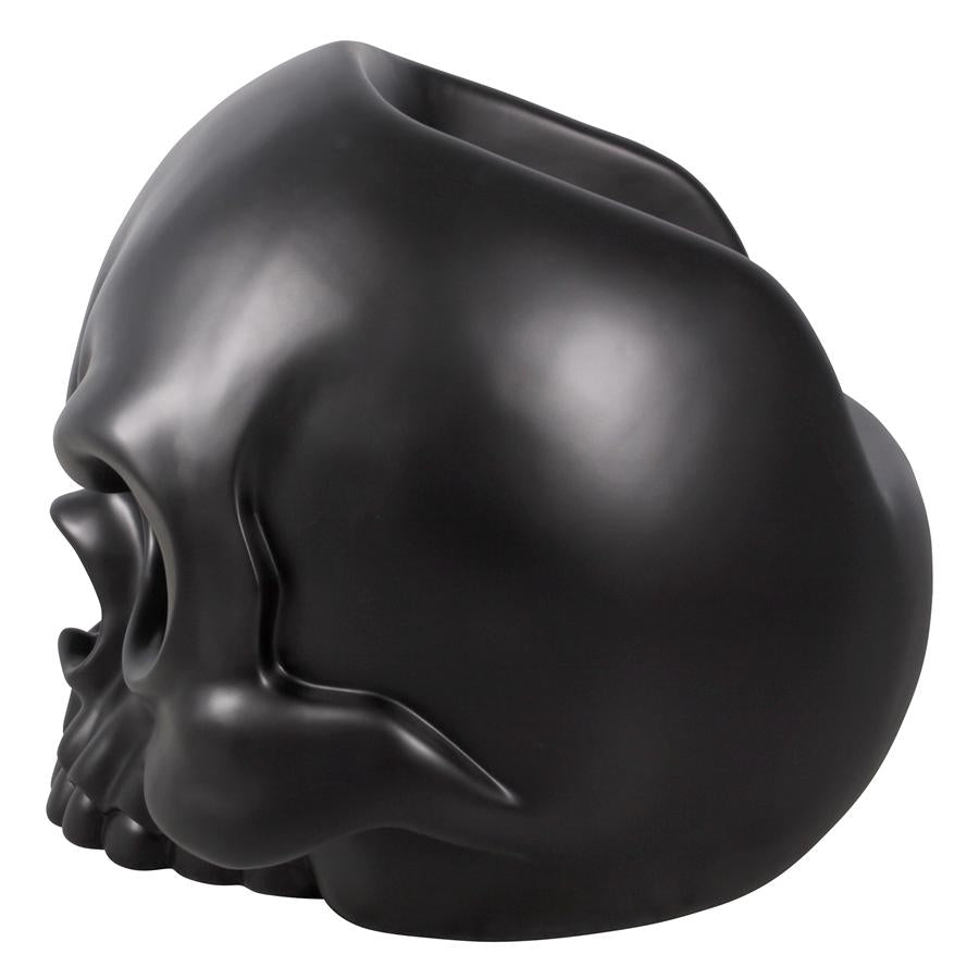 Lost Souls Gothic Skull Sculptural Chair: Black