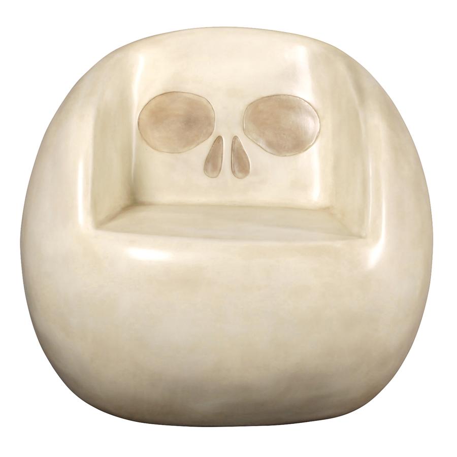 Lost Souls Gothic Skull Sculptural Chair: Bone