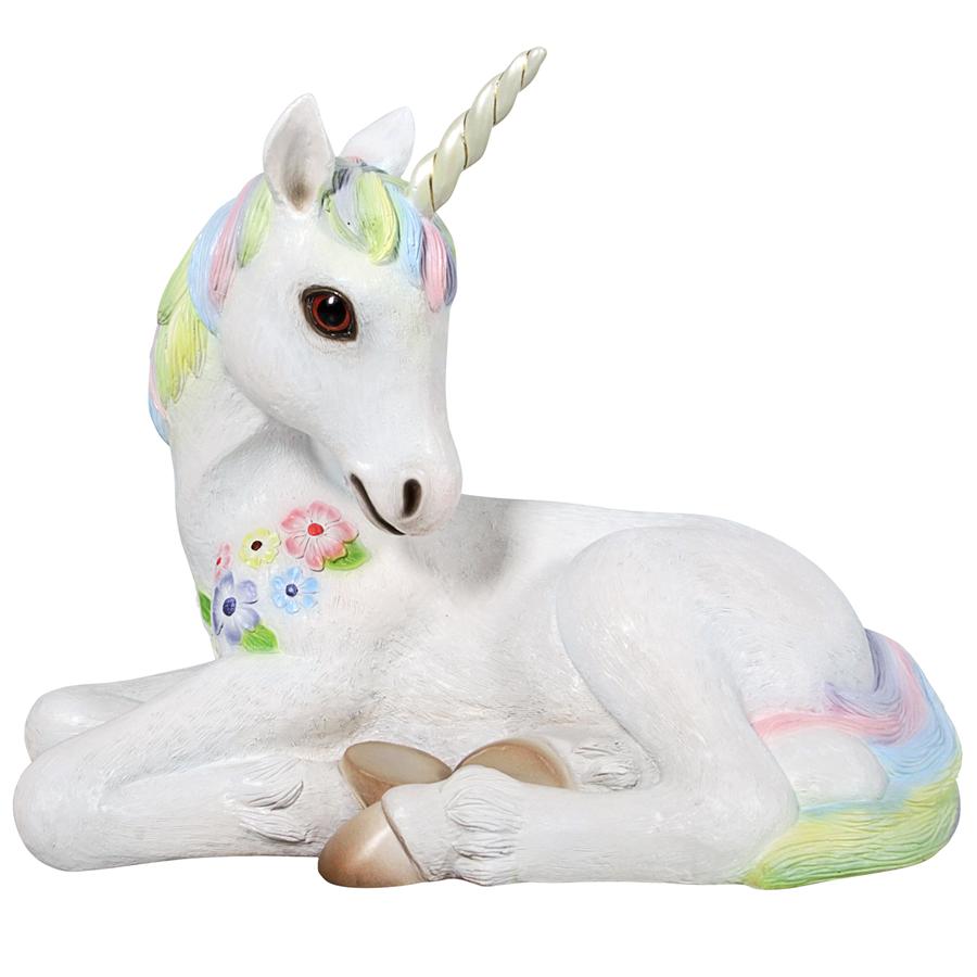 Sparkle the Mystical Magical Resting Unicorn Statue