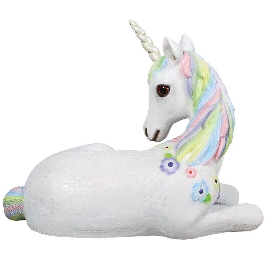 Sparkle the Mystical Magical Resting Unicorn Statue