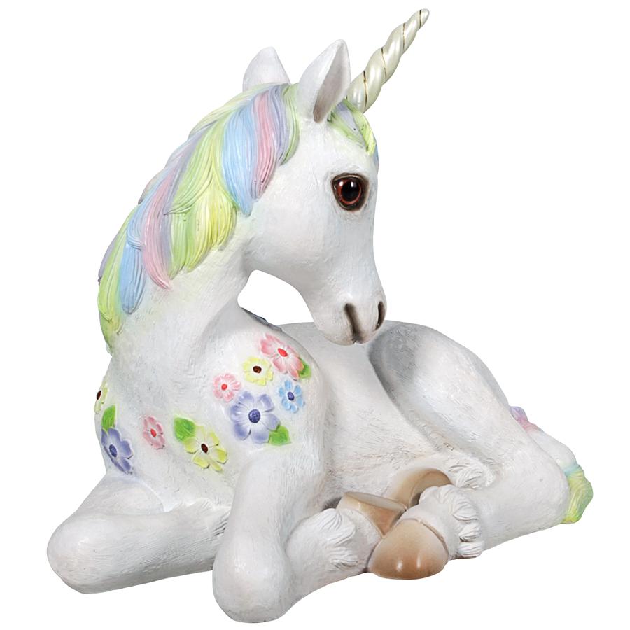 Sparkle the Mystical Magical Resting Unicorn Statue