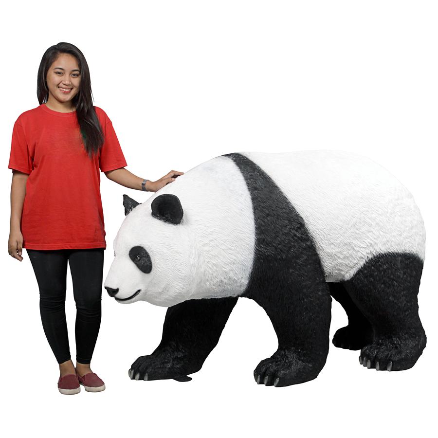 Ling Ling Giant Walking Panda Bear Statue