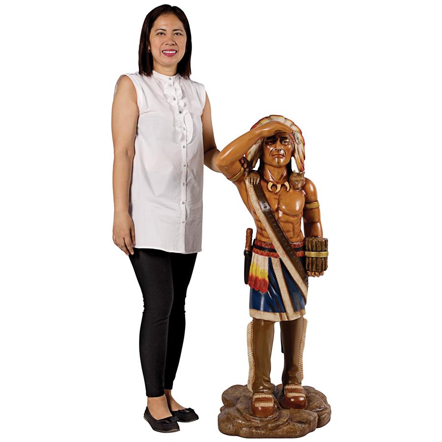 Cigar Store Indian Tobacconist Statue: Large