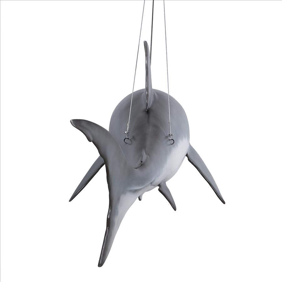 Great White Shark Ceiling Mount Trophy Statue