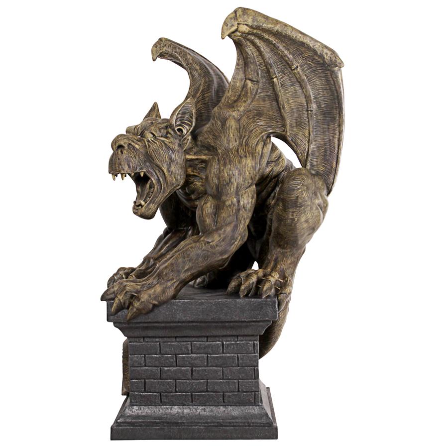 Manchester's Cathedral Gothic Chimera Gargoyle Statue