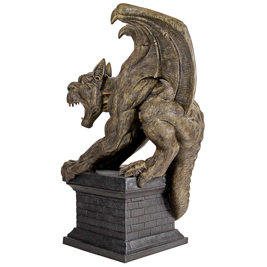 Manchester's Cathedral Gothic Chimera Gargoyle Statue