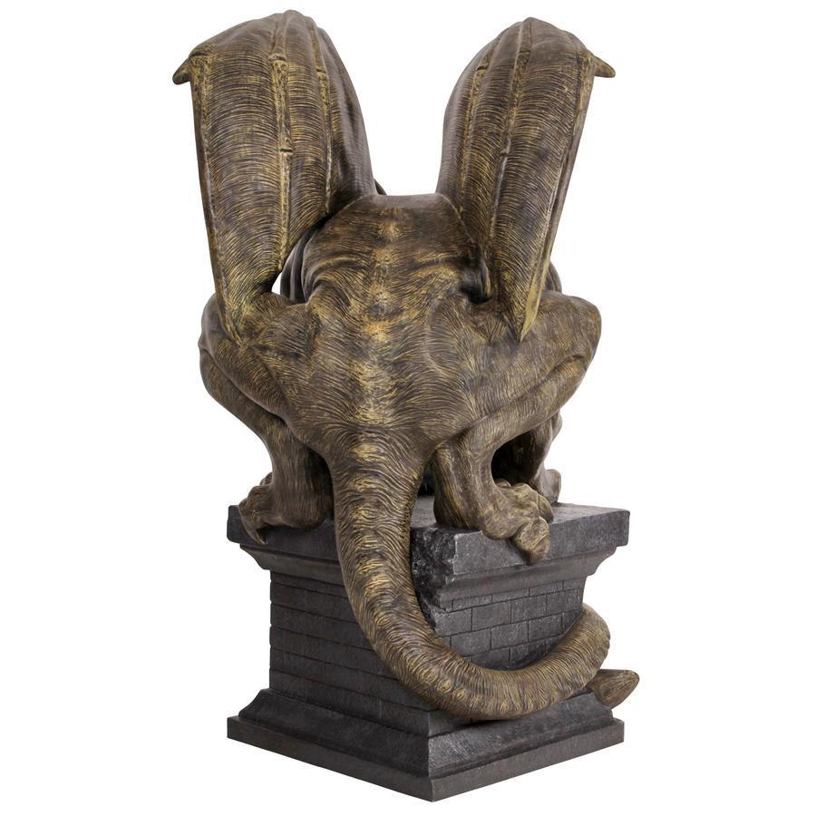 Manchester's Cathedral Gothic Chimera Gargoyle Statue