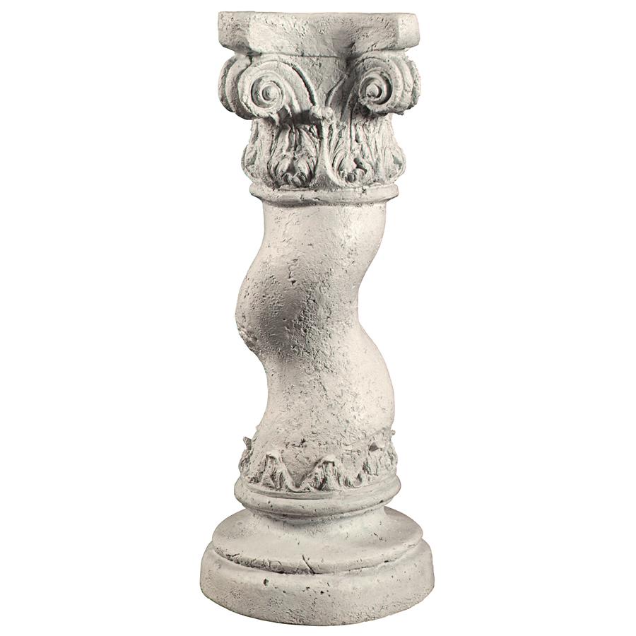 Capitoline Barley Corkscrew Column Statuary Pedestal: Medium