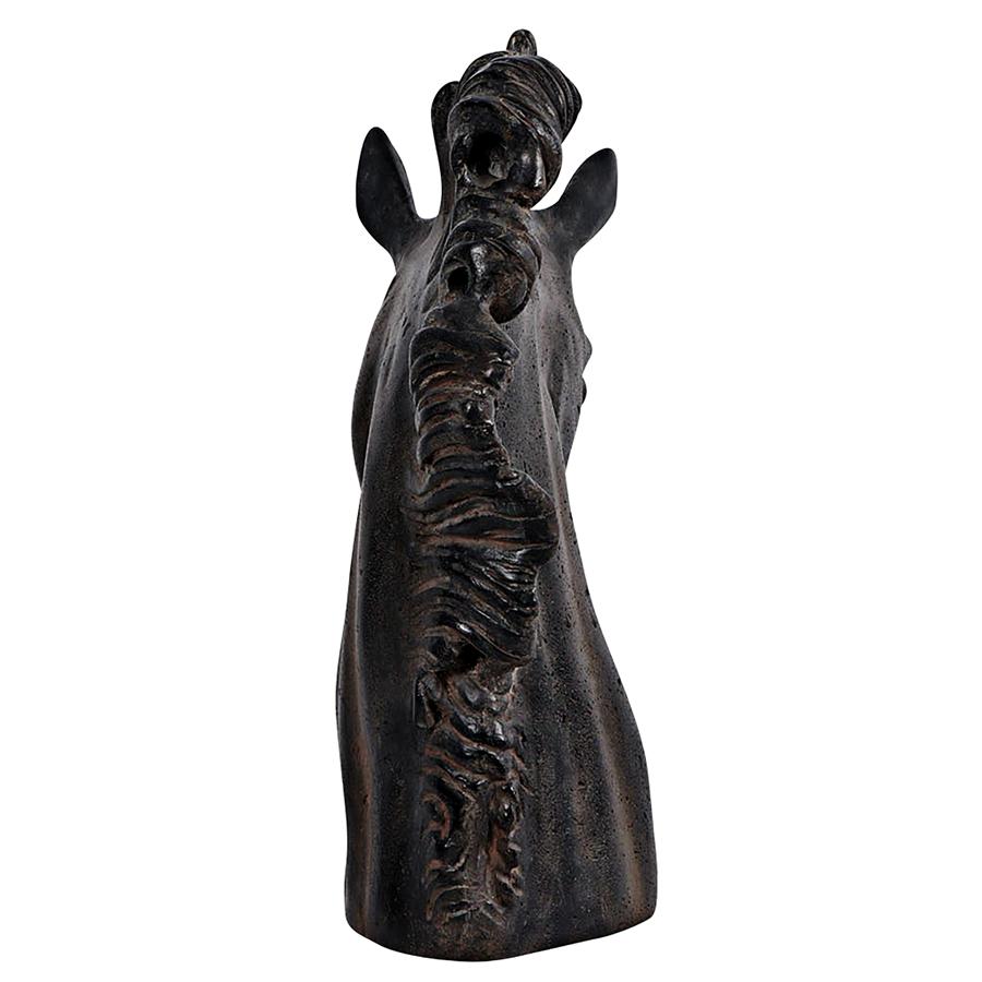 Magnificent Stallion Equestrian Horse Head Bust Statue