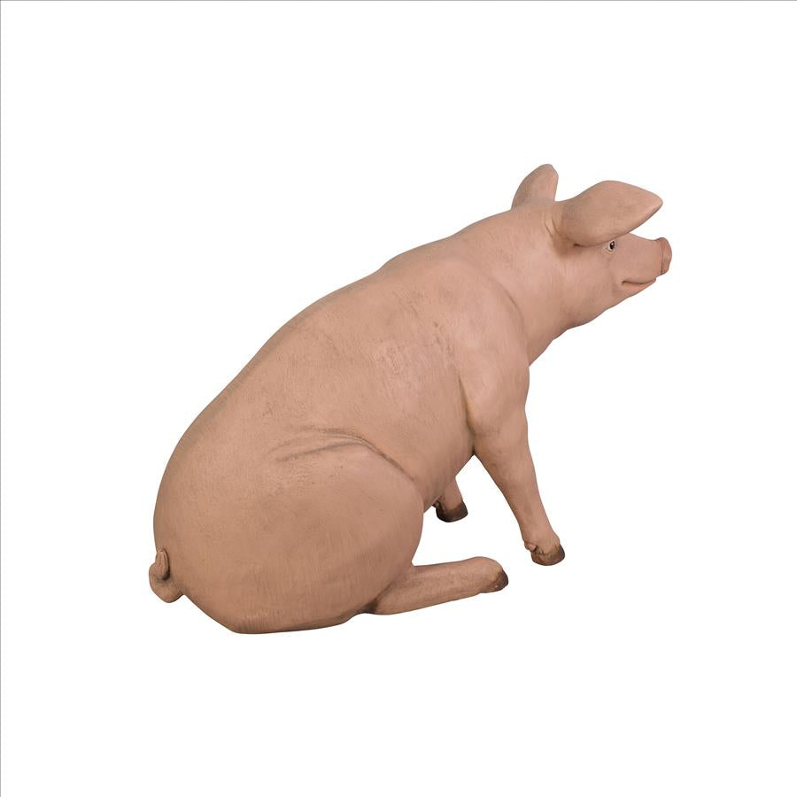 Sitting In Hog Heaven: Giant Pig Statue