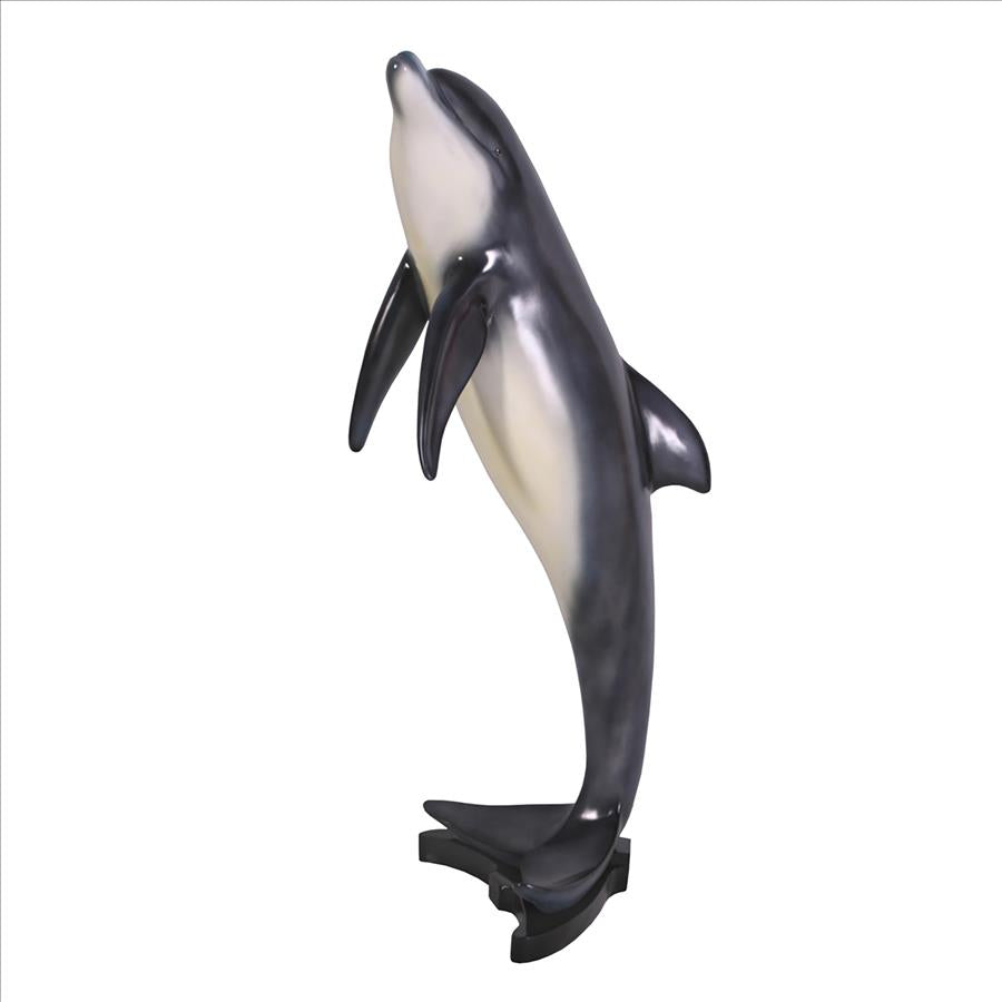 Leaping Sea Dolphin Statue: Large