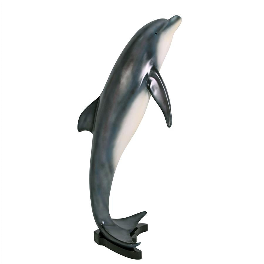 Leaping Sea Dolphin Statue: Large