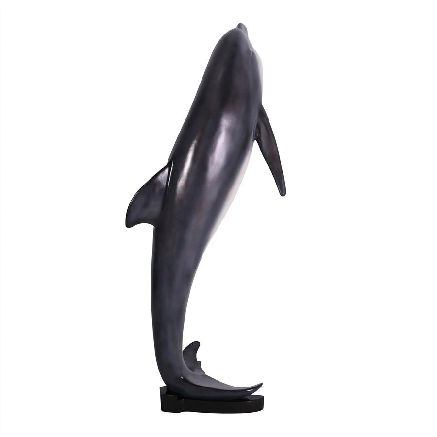 Leaping Sea Dolphin Statue: Large