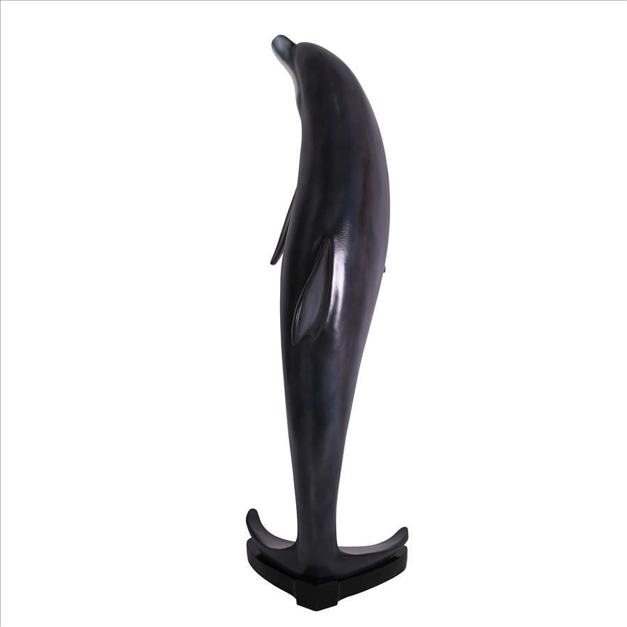 Leaping Sea Dolphin Statue: Large