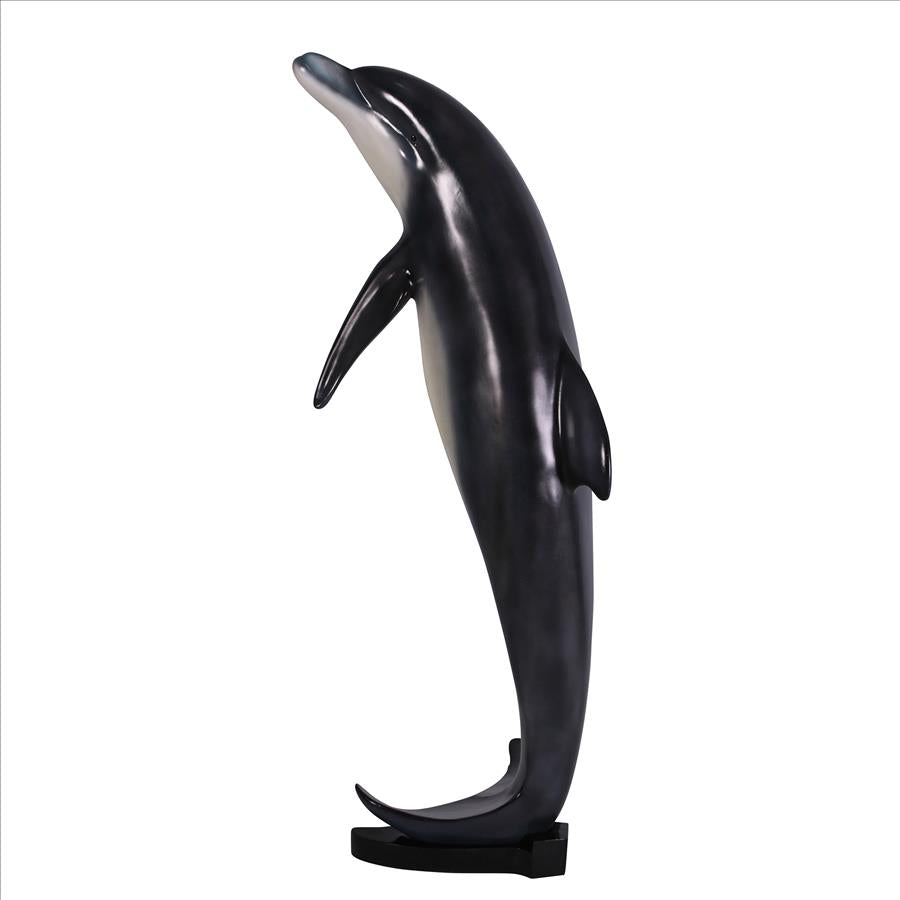 Leaping Sea Dolphin Statue: Large