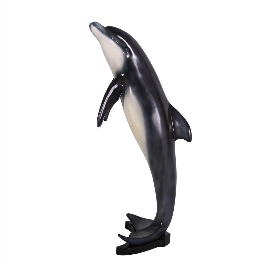 Leaping Sea Dolphin Statue: Large