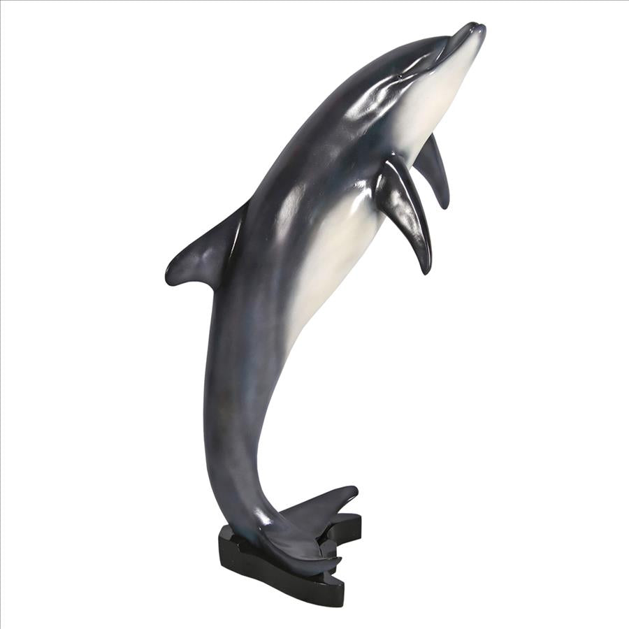 Leaping Sea Dolphin Statue: Medium