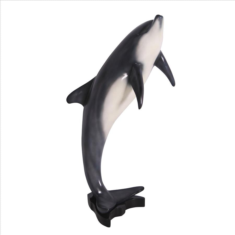 Leaping Sea Dolphin Statue: Medium