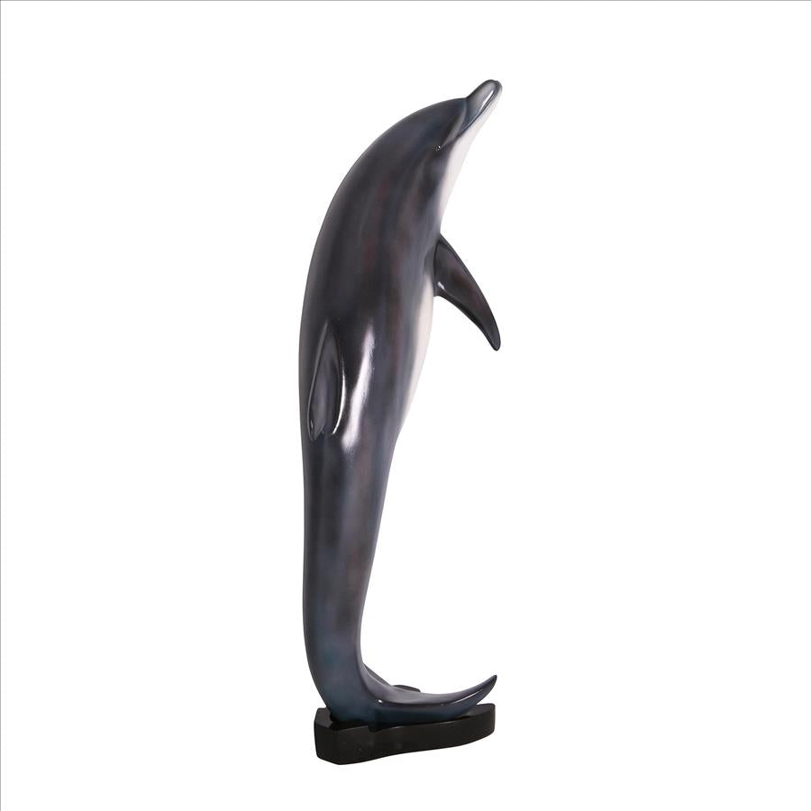 Leaping Sea Dolphin Statue: Medium