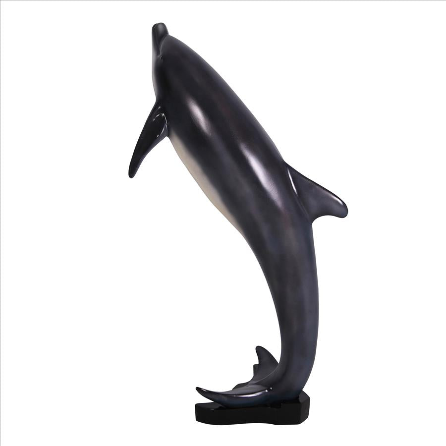 Leaping Sea Dolphin Statue: Medium