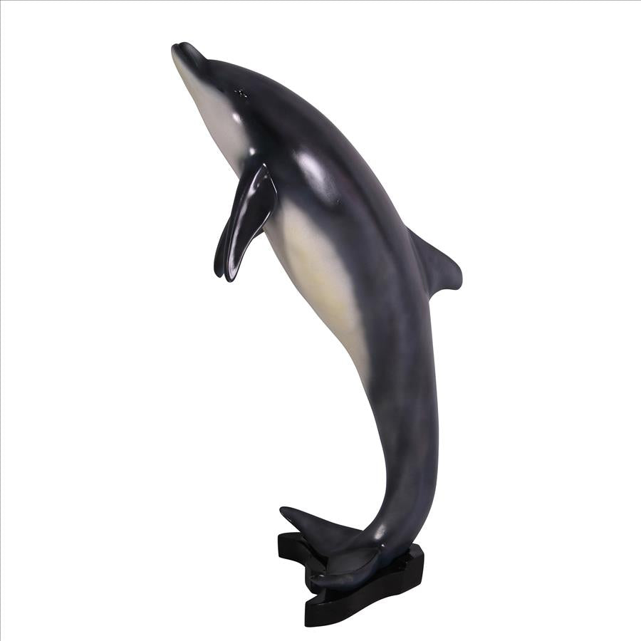 Leaping Sea Dolphin Statue: Medium