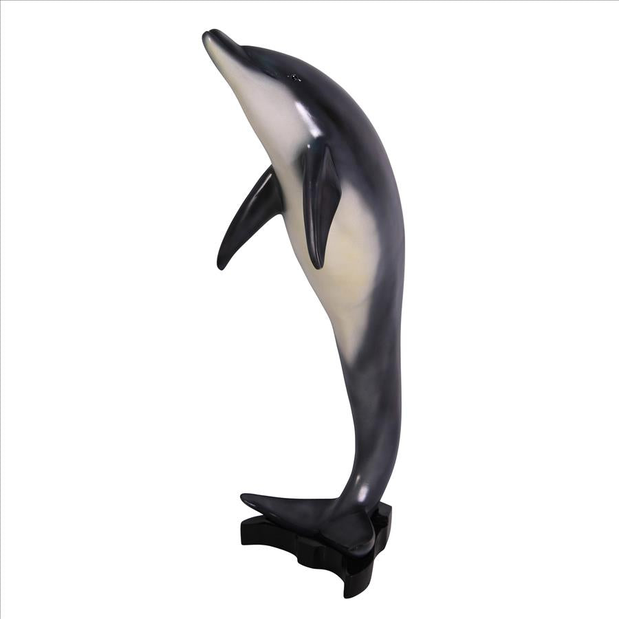 Leaping Sea Dolphin Statue: Medium