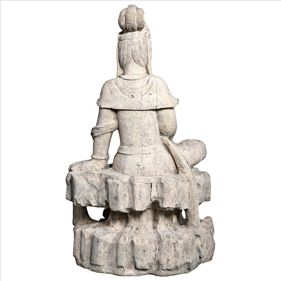 The Resting Asian Goddess Guan Yin Garden Statue