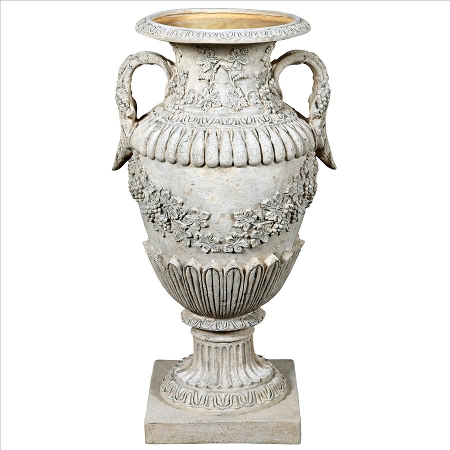 Wine Harvest Oviform Architectural Garden Urn: Each