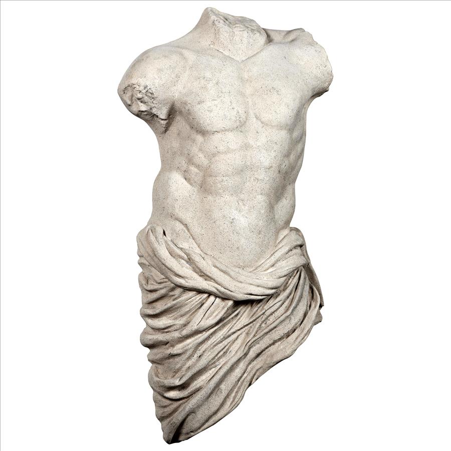 Torso of a Draped Athlete Male Wall Sculpture