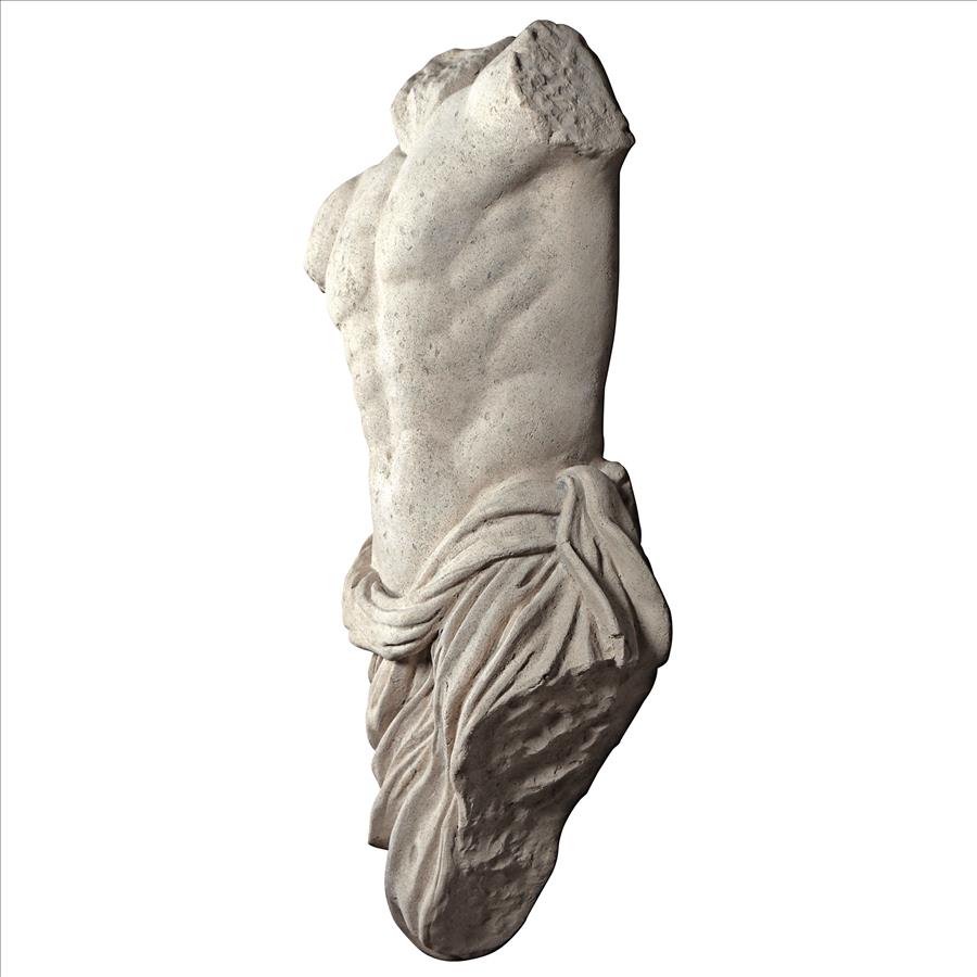 Torso of a Draped Athlete Male Wall Sculpture