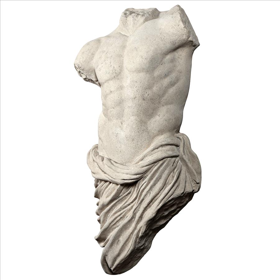 Torso of a Draped Athlete Male Wall Sculpture